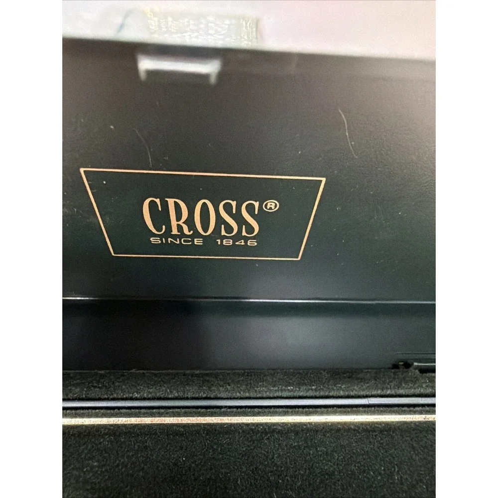 Vintage Cross Century Classic‎ Chrome Ballpoint Pen, Engraved M.J.Brimer Works